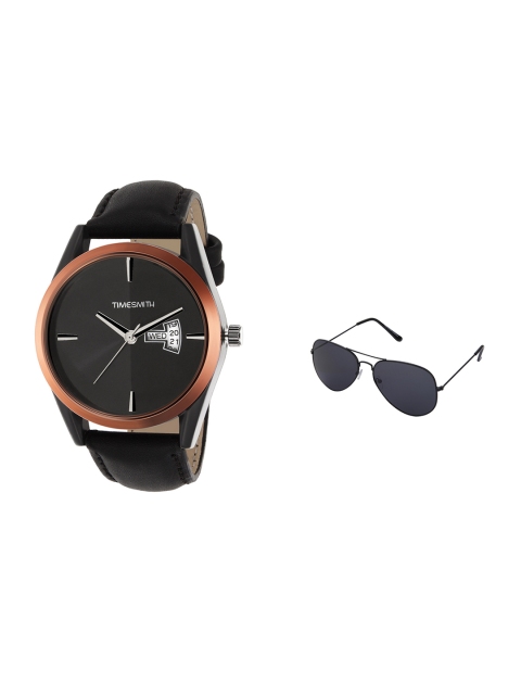 

TIMESMITH Men Black Analogue Watch with Sunglasses TSC-020-WMG-002