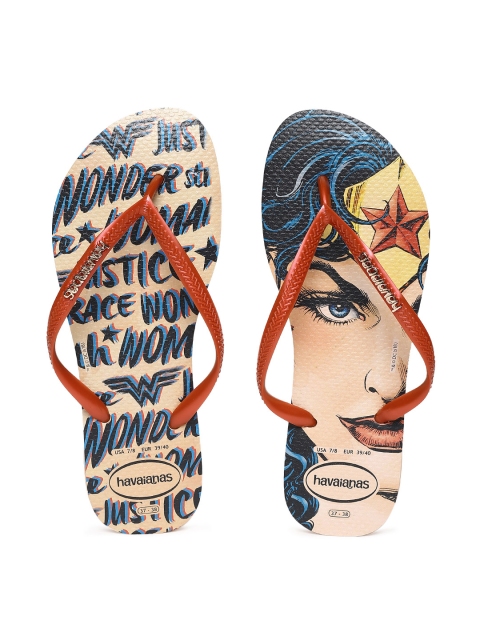 

Havaianas Women Sl Heroinas Red Printed Thong Flip-Flops