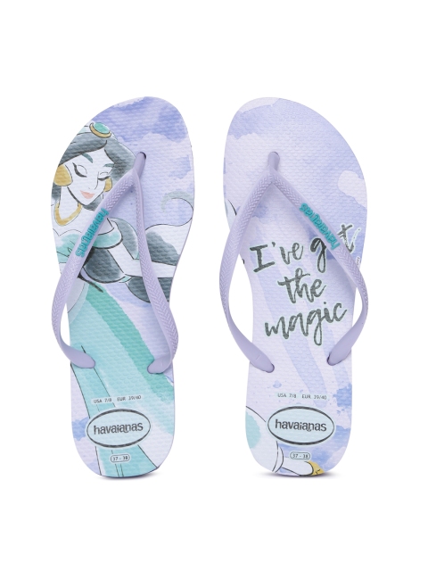 

Havaianas Women Slim Princesas Purple Solid Thong Flip-Flops