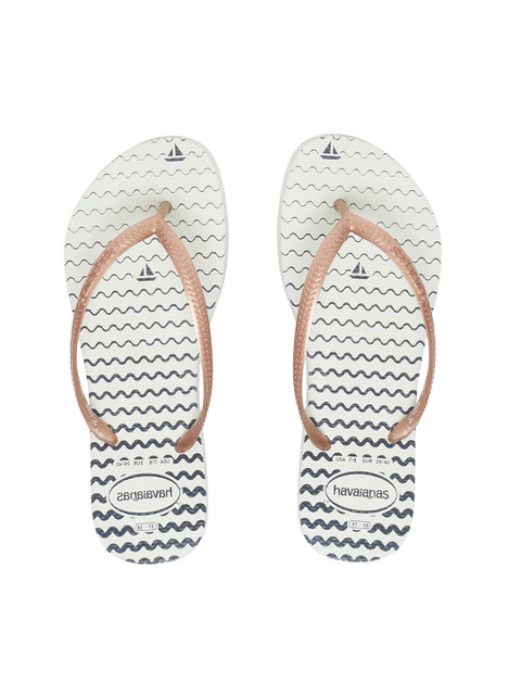 

Havaianas Women Slim Oceano Brown Solid Thong Flip-Flops