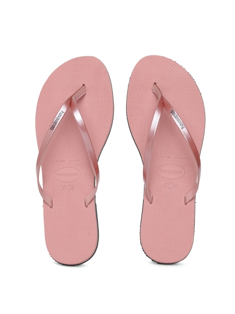 

Havaianas Women You Met Pink Solid Thong Flip-Flops