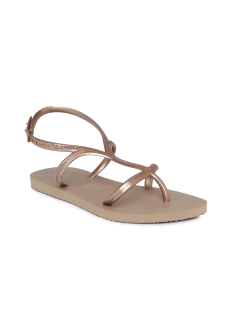 

Havaianas Women Allure Brown Solid Open Toe Flats