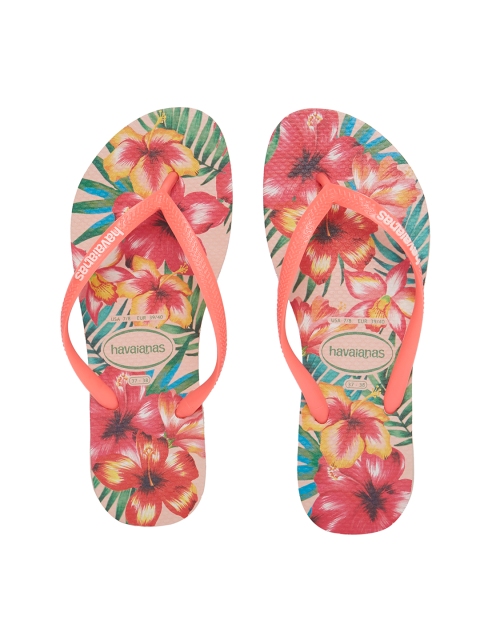 

Havaianas Women Sl Hibisco Rose Printed Thong Flip-Flops