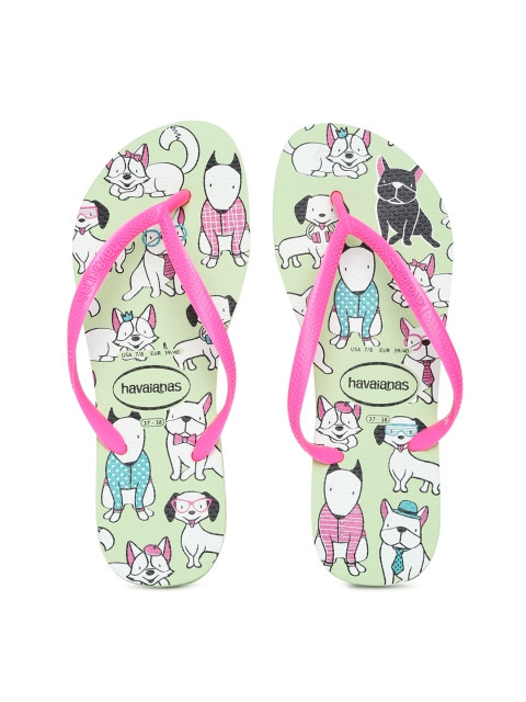 

Havaianas Women Sl Pets Pink Self Design Thong Flip-Flops
