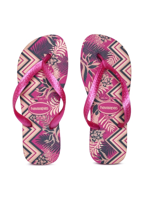 

Havaianas Women Top Spring Pink Printed Thong Flip-Flops