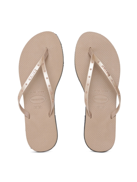 

Havaianas Women You Maxi Brown Embellished Thong Flip-Flops