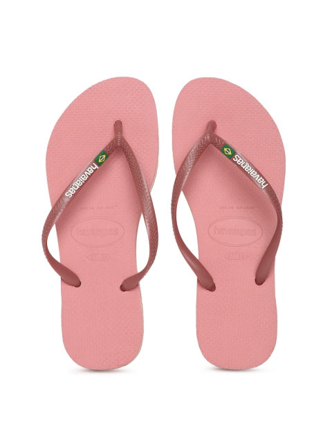 

Havaianas Women Sl Brasil Maroon Solid Thong Flip-Flops