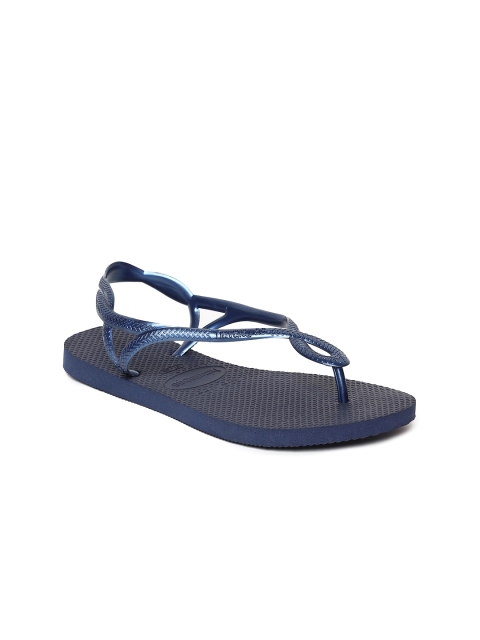 

Havaianas Women Luna Blue Solid Open Toe Flats