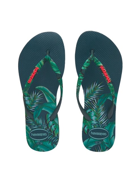 

Havaianas Women Slim Sensation Green Printed Thong Flip-Flops