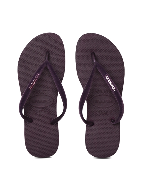 

Havaianas Women Sl Velevt Purple Solid Thong Flip-Flops