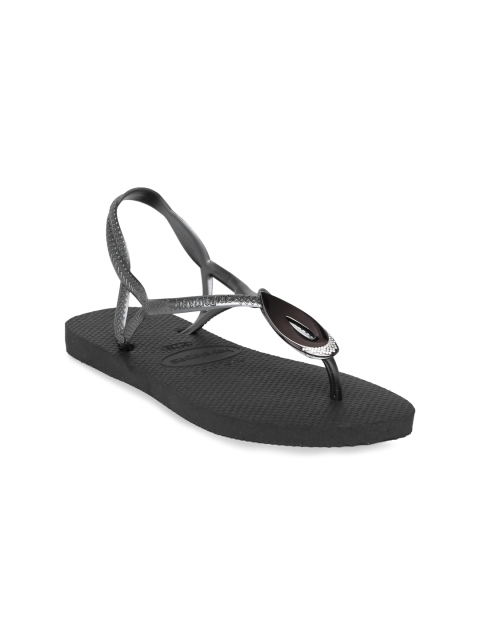 

Havaianas Women Luna SpGrey Solid Open Toe Flats, Grey