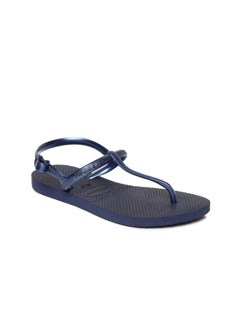 

Havaianas Women Freedom Navy Blue Solid Open Toe Flats