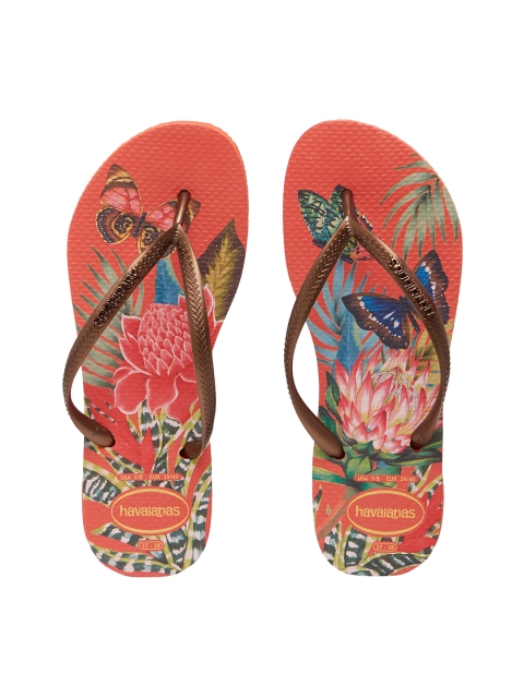 

Havaianas Women Sl Trop. Fc.Pink Thong Flip-Flops, Bronze