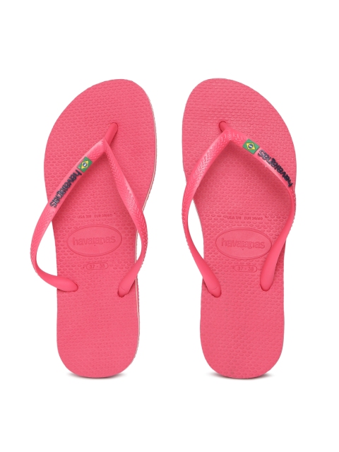 

Havaianas Women Brasil Pink Solid Thong Flip-Flops
