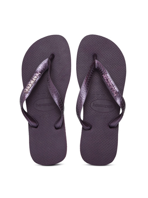 

Havaianas Women LOGO Purple Solid Thong Flip-Flops