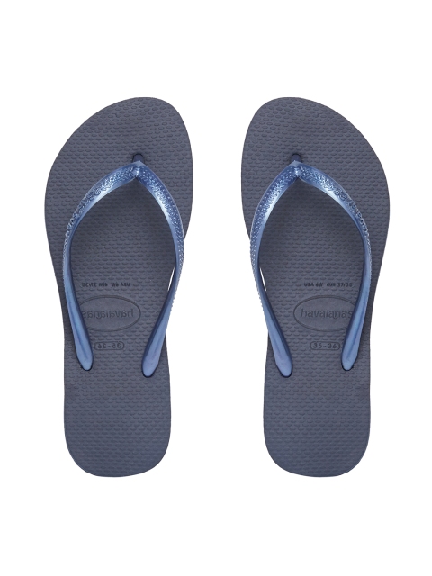

Havaianas Women Slim Navy Blue Solid Thong Flip-Flops