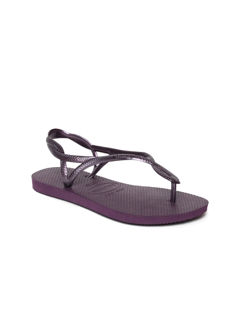 

Havaianas Women Luna Purple Solid Thong Flip-Flops