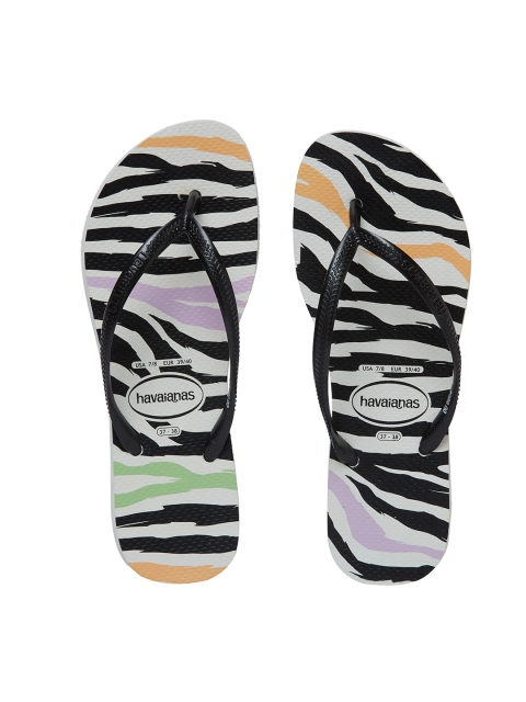 

Havaianas Women Sl Animal Black Solid Thong Flip-Flops