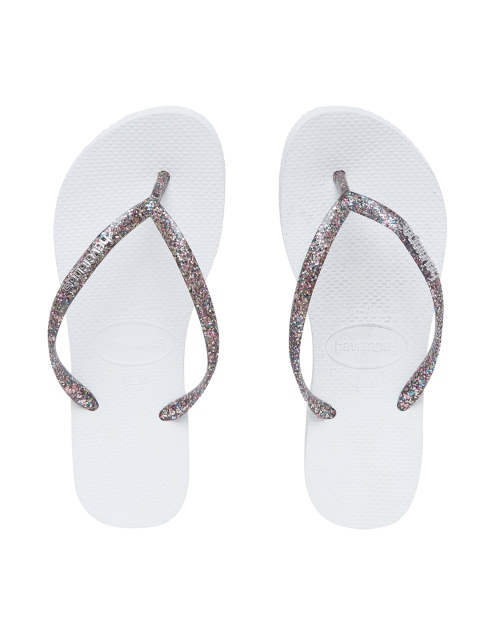 

Havaianas Women Slim LOGO Met White Thong Flip-Flops