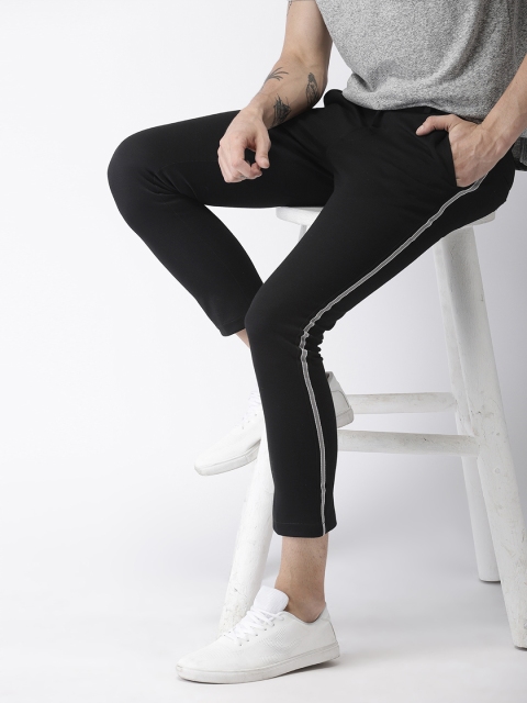 

Mast & Harbour Men Black Slim Fit Knitted Regular Trousers