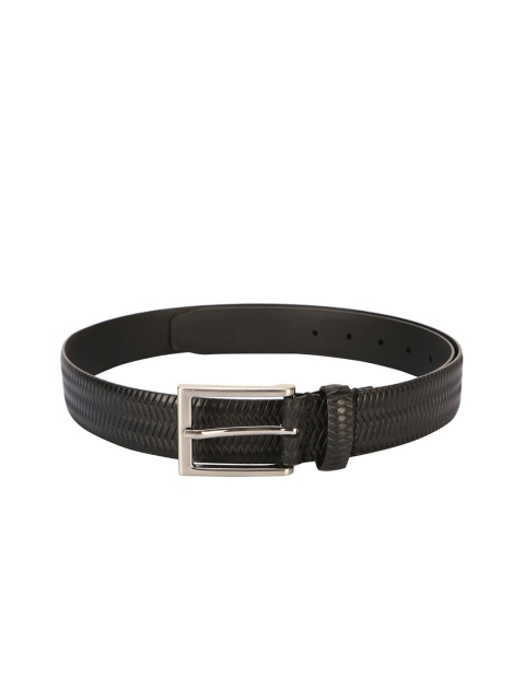 

Allen Solly Men Black Textured Leather Belt