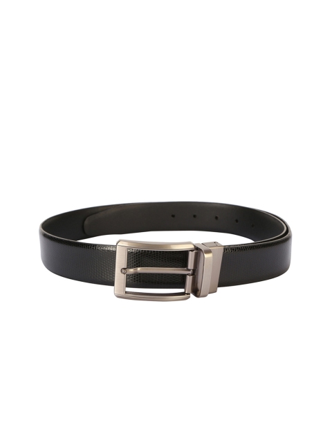 

Allen Solly Men Black Solid Leather Belt