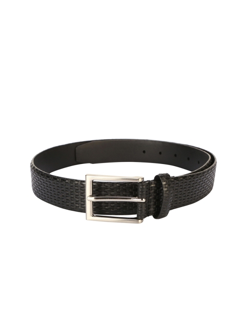 

Allen Solly Men Black Textured Leather Belt