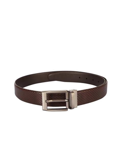 

Allen Solly Men Brown Textured Leather Belt