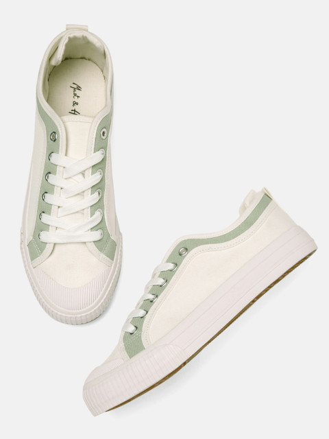 

Mast & Harbour Women Off-White Sneakers