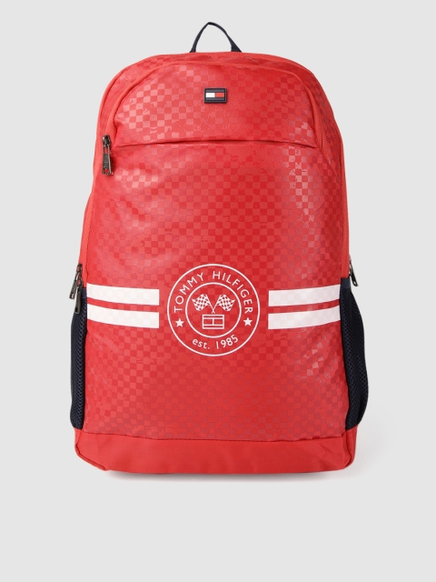 

Tommy Hilfiger Unisex Red Graphic Backpack