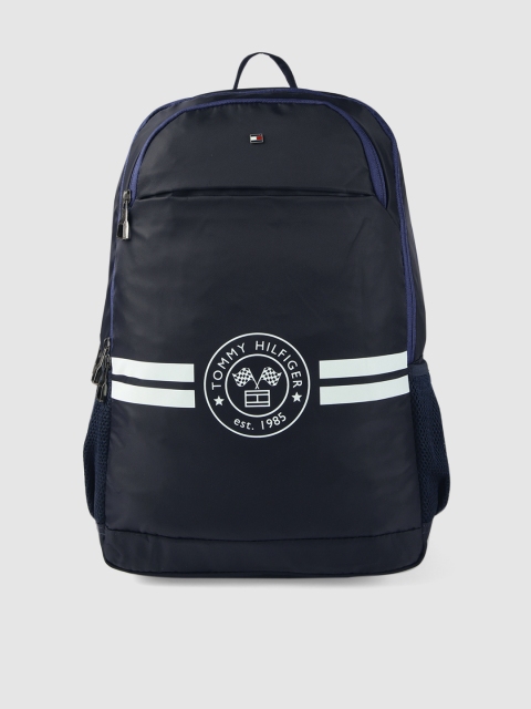 

Tommy Hilfiger Unisex Navy Blue Brand Logo Backpack