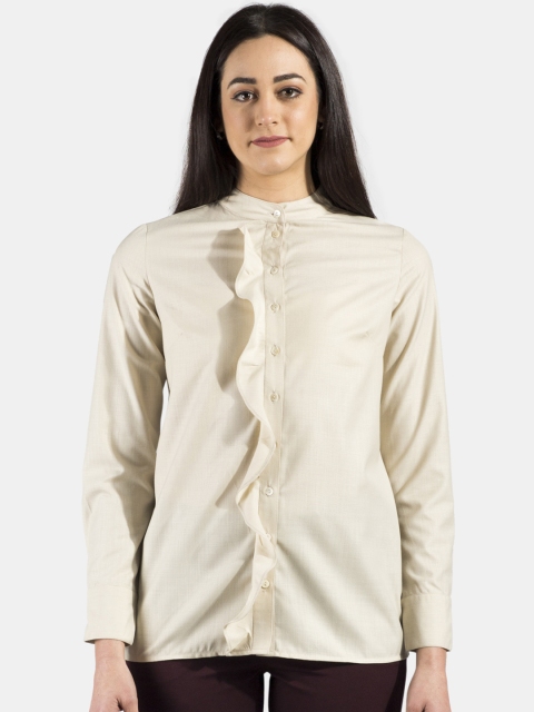 

FableStreet Women Beige Shirt
