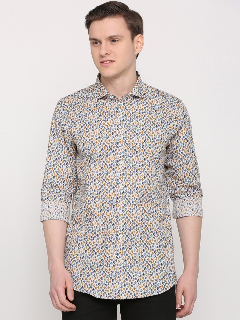 

SIMON CARTER LONDON Men Multicoloured Slim Fit Printed Casual Shirt, Multi