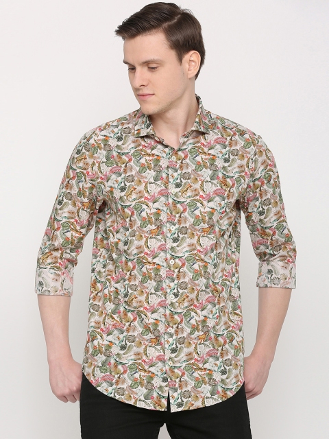 

SIMON CARTER LONDON Men Multicoloured Slim Fit Printed Casual Shirt, Multi