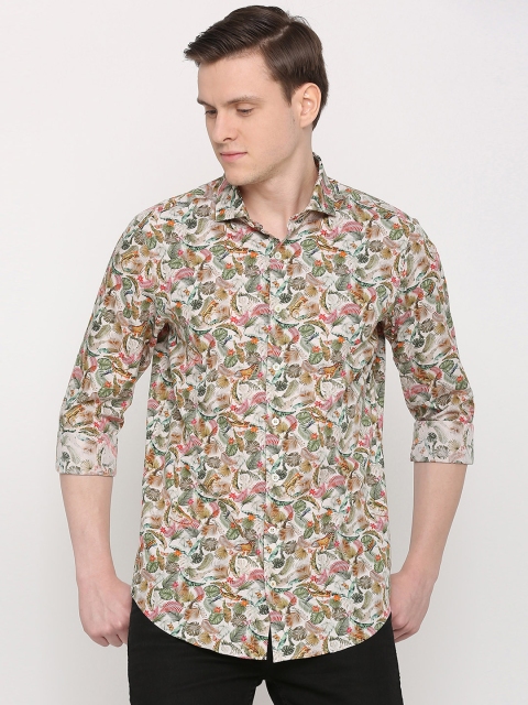 

SIMON CARTER LONDON Men Multicoloured Slim Fit Printed Casual Shirt, Multi