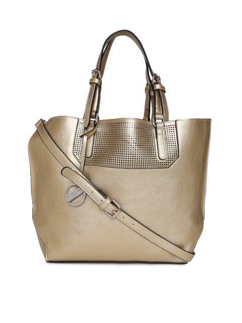 

U.S. Polo Assn. Women Gold-Toned Solid Tote Bag