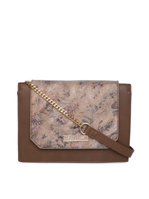 

U.S. Polo Assn. Women Brown Printed Sling Bag