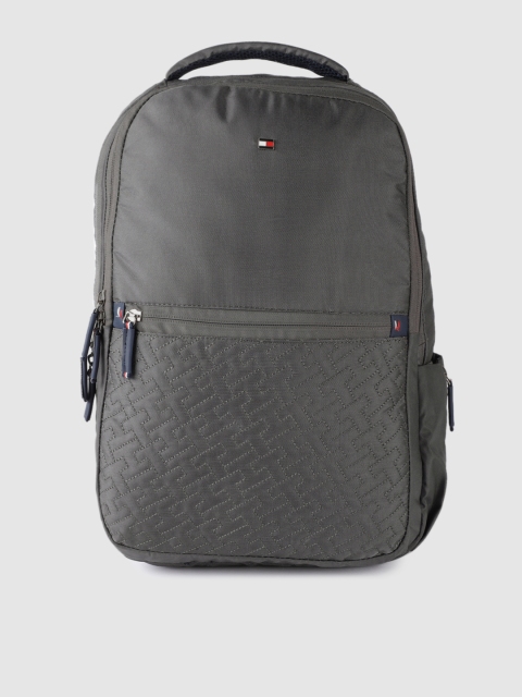 

Tommy Hilfiger Unisex Grey Solid Backpack