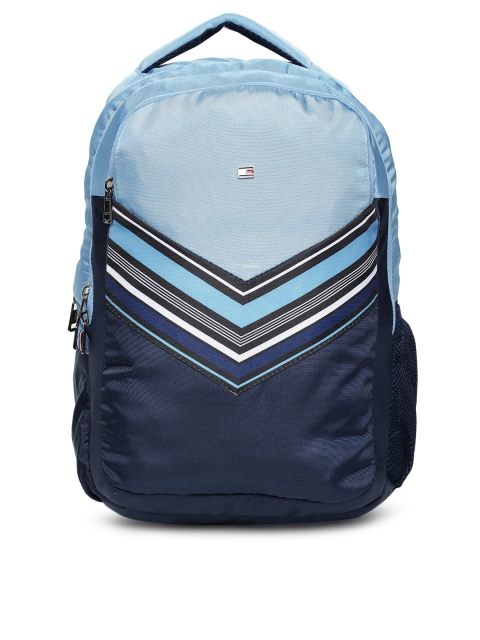 

Tommy Hilfiger Unisex Blue Colourblocked Backpack
