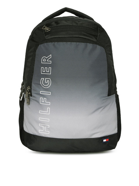 

Tommy Hilfiger Unisex Black Brand Logo Backpack
