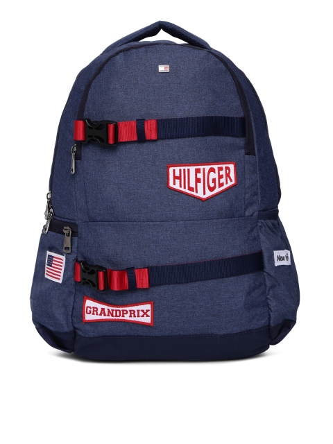 

Tommy Hilfiger Unisex Navy Blue Solid Backpack
