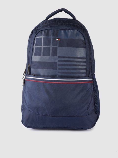 

Tommy Hilfiger Unisex Navy Blue Graphic Backpack