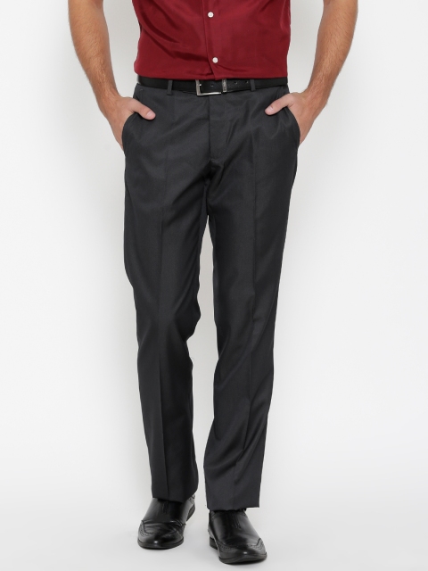 

Arrow Charcoal Grey Slim Formal Trousers
