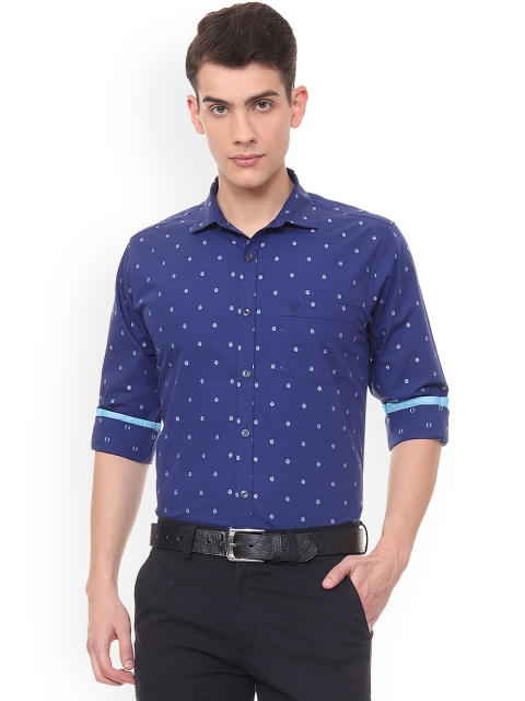 

Allen Solly Men Blue Slim Fit Printed Casual Shirt