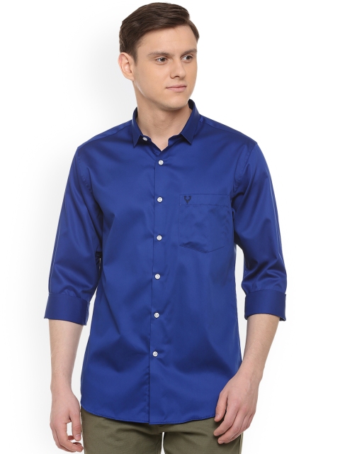 

Allen Solly Men Blue Slim Fit Solid Casual Shirt