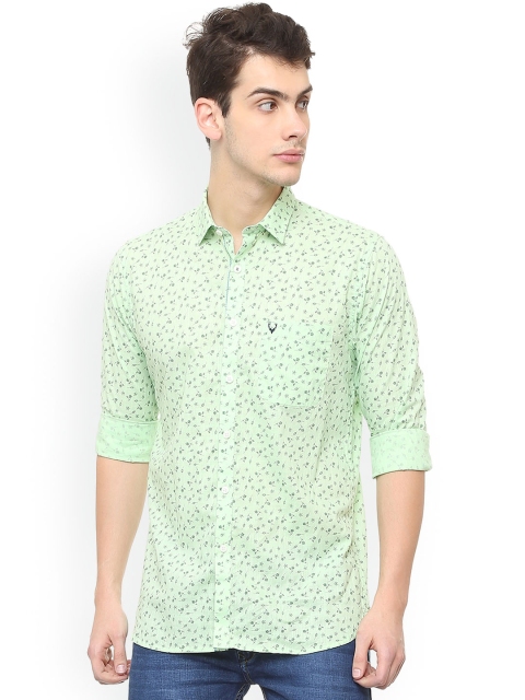 

Allen Solly Men Green Slim Fit Printed Casual Shirt