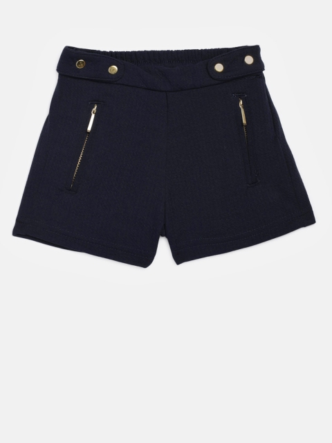 

Gini and Jony Girls Navy Blue Solid Regular Fit Shorts