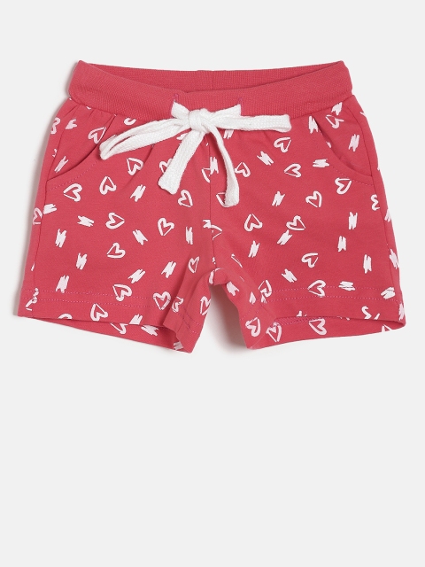 

Palm Tree Girls Pink Printed Regular Fit Shorts