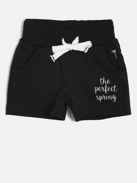 

Palm Tree Girls Black Solid Regular Fit Shorts