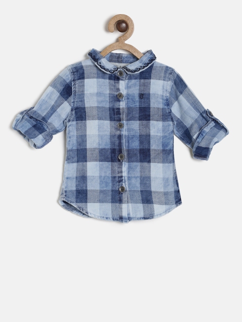 

Gini and Jony Girls Blue Checked Casual Shirt